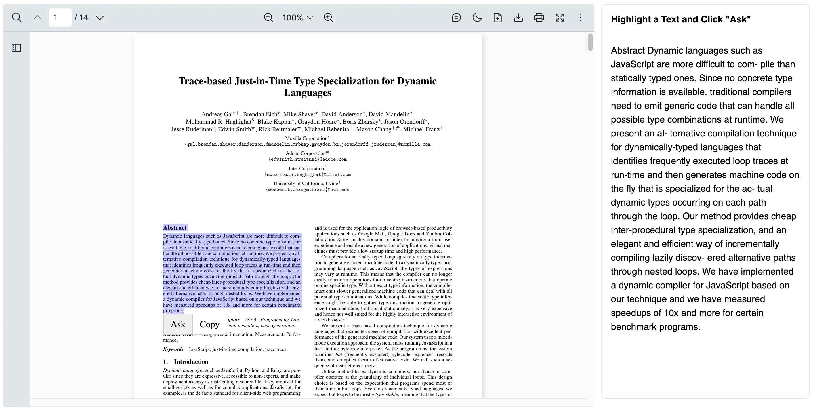 Tutorial for Selecting and Outputting Text Selected